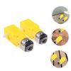 HAMPPLIES 2-Piece Dual-Shaft Reduction Gear Motors, Low-Noise, Precise Speed Control, Durable Plastic-Steel Housing for RC and Robotics view 4