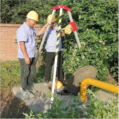 Heavy-Duty Aluminum Tripod Fall Protection Rescue Set