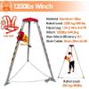 Heavy-Duty Aluminum Tripod Fall Protection Rescue Set view 3