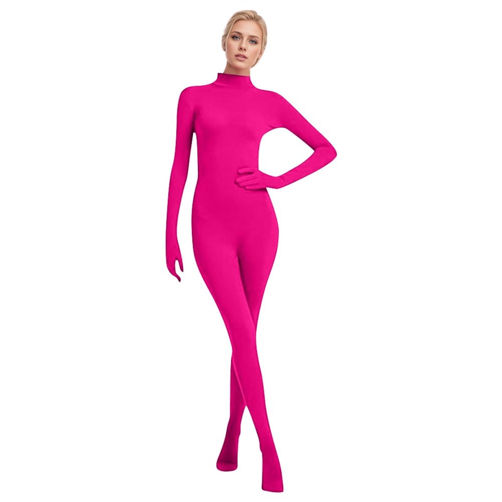 Generic Full-Body Catsuit for Women | Green Screen Suit, Carnival and Slenderman Costume | Breathable and Stretchy (Black/Red/Multicolor)