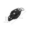 Toyvian Black Nylon and Metal Rope Pulley for Fitness Equipment, Low-Friction Pulley with Smooth Operation for Home Training and Cable Systems view 2