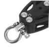 Toyvian Black Nylon and Metal Rope Pulley for Fitness Equipment, Low-Friction Pulley with Smooth Operation for Home Training and Cable Systems view 3