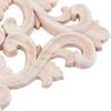 Unpainted Carved Floral Onlay Appliqué, 21 × 15 cm view 3