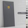 SoulHome Resin Shower Tray 190 x 90 cm Anthracite Gray with Gold Drain Grate view 2