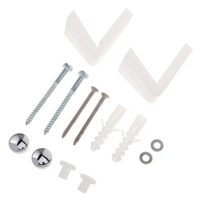 Stainless Steel Toilet Mounting Screw Set, L-Shaped, 1 Set