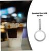 SOLUSTRE Stainless Steel Milk Tea Cup Rim Guard with Handle view 3