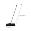DECORNIJIA Heavy-Duty Garden Broom with Removable Head, Stainless Steel Handle, Ergonomic Grip, and Wide Nylon Broom Head view 2