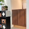 Natural Wood Swinging Half Door for Cafés and Saloons, Two-Way Room Divider with Hinges and Hardware view 2