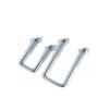 Galvanized Carbon Steel Square U-Clamp, 2 Pieces, M8 × 80 × 130 view 2