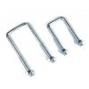 Galvanized Carbon Steel Square U-Clamp, 2 Pieces, M8 × 80 × 130 view 4