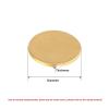 Round Brass Sheet Metal Disc, DIY Brass Pad, Diameter 10, 15, 20, 25, 30, 35, 40, 50, 200 mm (0.5 mm Thick, 30 mm Diameter, 2 Pieces) view 3