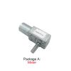 Worm Gear Reducer Motor, 24V DC, 8 mm D7 Shaft, 25 mm, Reversible, Self-Locking, JGY370, Package A, 12V, 40 rpm view 2