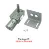 Worm Gear Reducer Motor, 24V DC, 8 mm D7 Shaft, 25 mm, Reversible, Self-Locking, JGY370, Package A, 12V, 40 rpm view 3