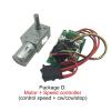 Worm Gear Reducer Motor, 24V DC, 8 mm D7 Shaft, 25 mm, Reversible, Self-Locking, JGY370, Package A, 12V, 40 rpm view 4