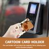 KEWUF Capybara ID Badge Holder with Lanyard and Badge Reel view 2