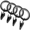 RENA Double Curtain Rod, 19 mm Metal, Silent Rollers, Complete Set, Matte Black, 260 cm | Sigma view 2