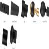 RENA Double Curtain Rod, 19 mm Metal, Silent Rollers, Complete Set, Matte Black, 260 cm | Sigma view 3