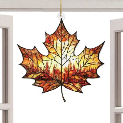 2D Acrylic Maple Leaf Ornaments for Thanksgiving