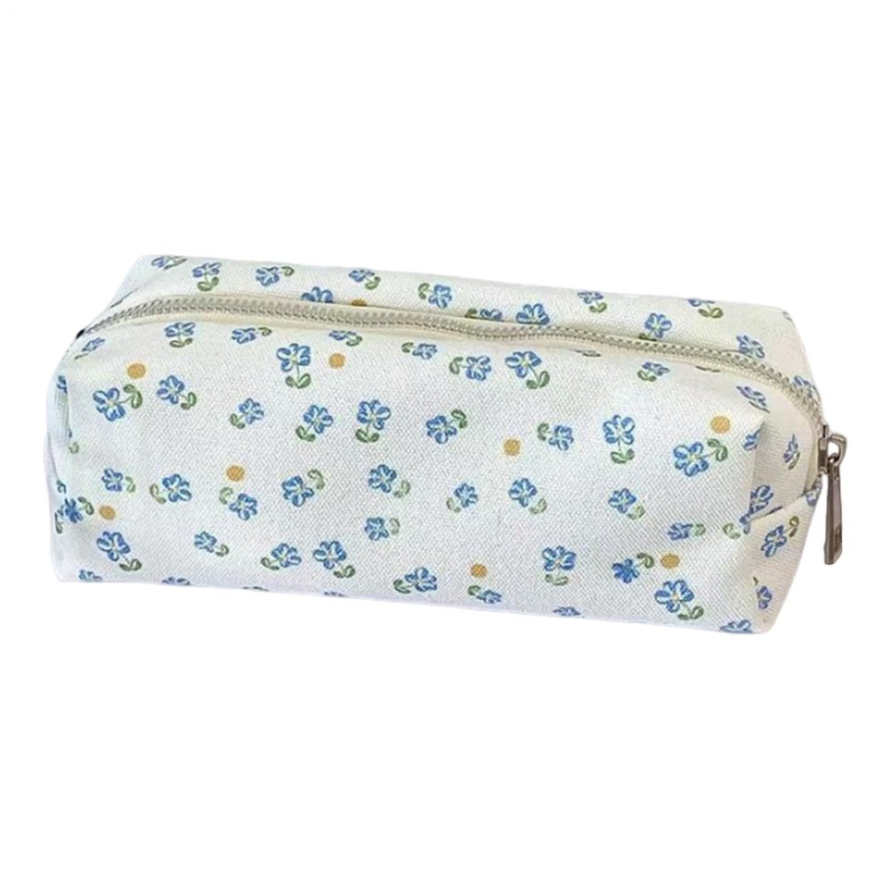 Aesthetic Floral Pencil Case with Zipper