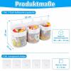 Bath Toy Storage Organizer, 3 Compartments with 5 Adhesive Hooks, 59 cm view 2