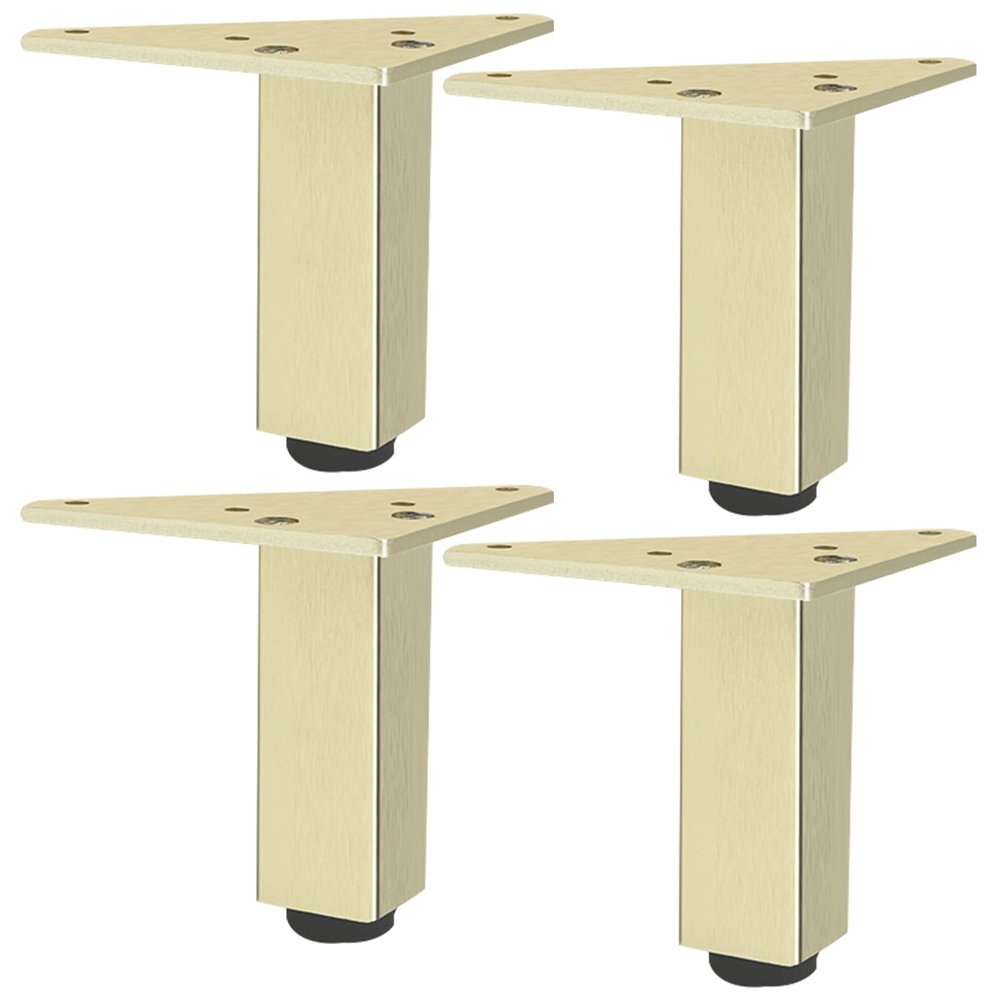 Adjustable Gold Furniture Legs, 4-Piece Set, 6–60 cm, 8 cm/3.1 in