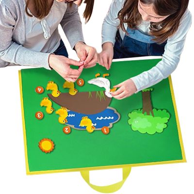 Foldable Teaching Board, Double-Sided Display and Educational Storytelling Aid