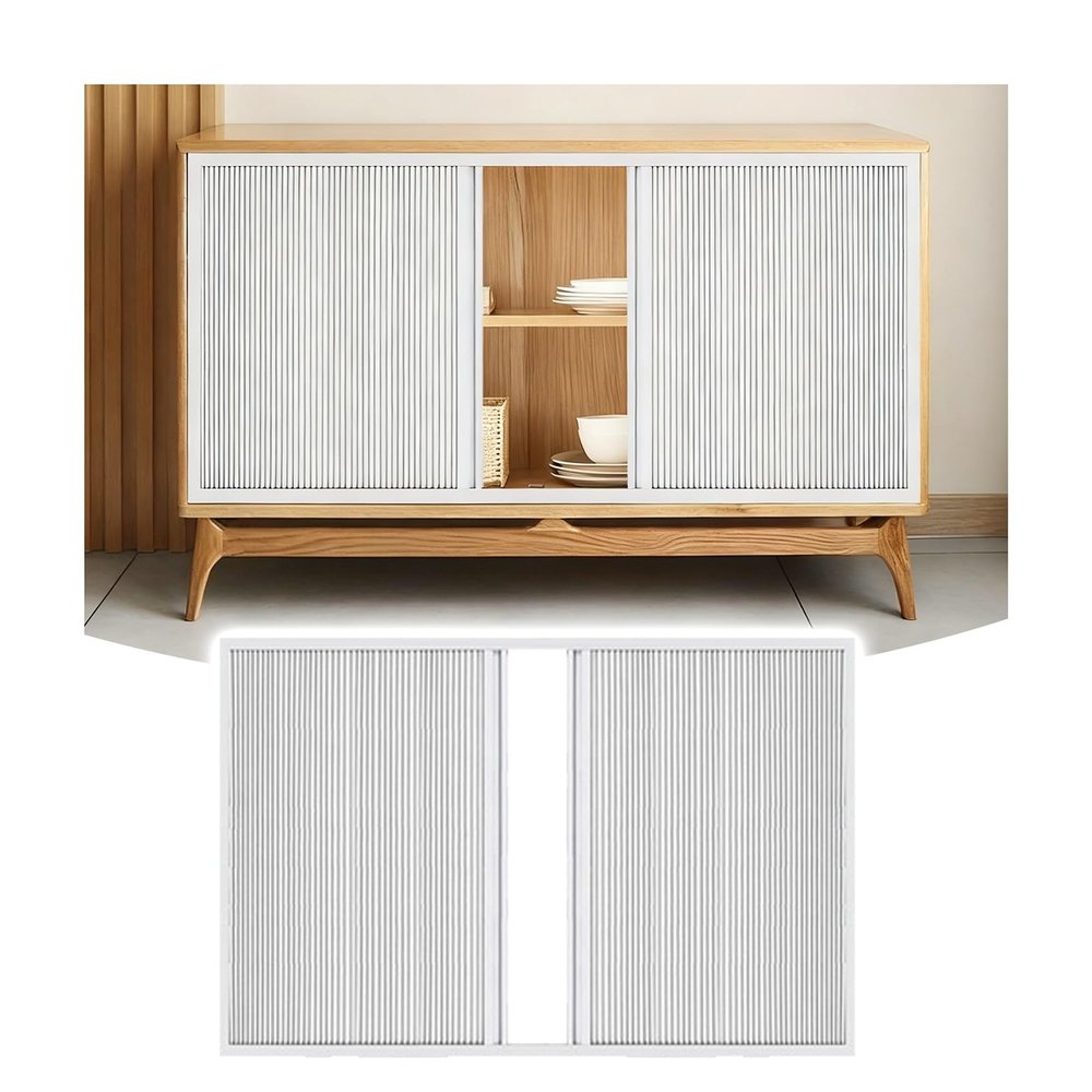 GOCHUSX Folding Privacy Door, Sliding Room Divider, 110 x 150 cm