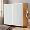 GOCHUSX Folding Privacy Door, Sliding Room Divider, 110 x 150 cm view 2