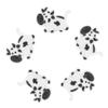 ERINGOGO 5-Piece Silicone Cow-Shaped Tennis Racket Dampeners for Training view 1