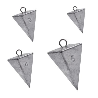 Pyramid Weights, Set of 4 Triangle Lead Sinkers