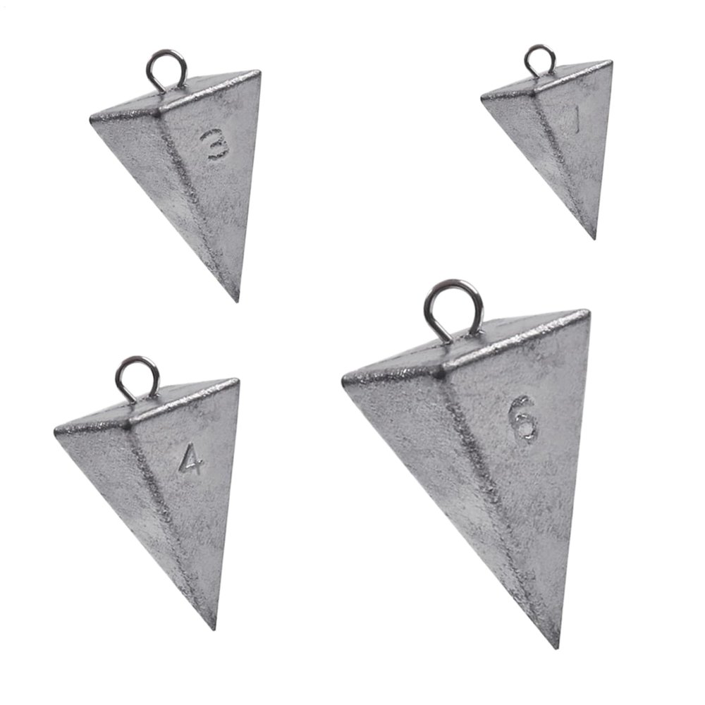 Pyramid Weights, Set of 4 Triangle Lead Sinkers