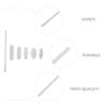 Cabilock PTFE Magnetic Stir Bars, White, Set of 4 view 3