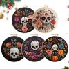 Generic Halloween Embroidery Kit – Halloween Skull Embroidery for Beginners and Adults view 1