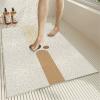 Odot Non-Slip PVC Loofah Shower Mat, Quick-Drying Bathtub Mat, 35.4 x 47.2 in, Nordic view 1