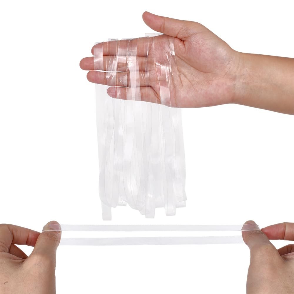 NBEADS 40-Piece Transparent TPU Rubber Bands, 40 cm