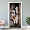 Farmhouse Animals 3D Door Wallpaper, Self-Adhesive PVC Decal, 85 x 215 cm view 3