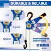 G80 Manganese Steel Chain, 3 m, 6-Ton Manual Hoist with 360° Rotating Hook and Double Brake view 2