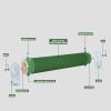 Power Bellows Ceramic Wirewound Fixed Resistor RXHG 5000W Elevator Frequency Converter Brake Resistor 100R view 3