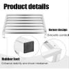 Heavy-Duty Removable Aluminum and Steel Dunnage Rack Set, 2 Pieces, 15/25 cm High, 30 x 30 cm view 4