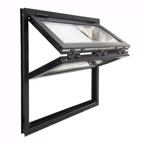 Aluminum Concession Window with Glass, 60 x 70 cm, for Food Trucks