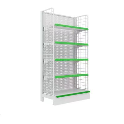 5-Tier Wall Shelf with Grid for Supermarket, Grocery, and Office Supply Stores