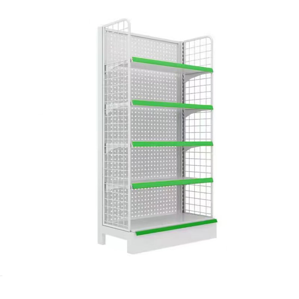5-Tier Wall Shelf with Grid for Supermarket, Grocery, and Office Supply Stores