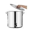 Stainless Steel Stockpot with Lid and Sturdy Encapsulated Base view 1