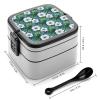 TZTTZT Summer Tropical Flowers Print Bento Box, Small Salad Container for Lunch, Cute Reusable Double-Layer Stackable Lunch Box for Adults view 2