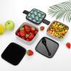 TZTTZT Summer Tropical Flowers Print Bento Box, Small Salad Container for Lunch, Cute Reusable Double-Layer Stackable Lunch Box for Adults view 3