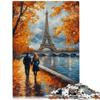 1000-Piece Jigsaw Puzzle for Adults, Autumn Walk at the Eiffel Tower, Ages 14+, Wall Decor Gift, 38 x 52 cm (14.9 x 20.4 in) view 2