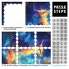 1000-Piece Wooden Cosmic Fox Puzzle for Adults, 14+, 50 × 75 cm view 3