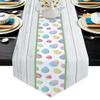 MKAK Happy Easter Wood-Grain Table Runner, 33 x 274 cm view 1