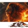 1000-Piece Adult Puzzle – Fiery King of Lions, 38 × 52 cm view 2