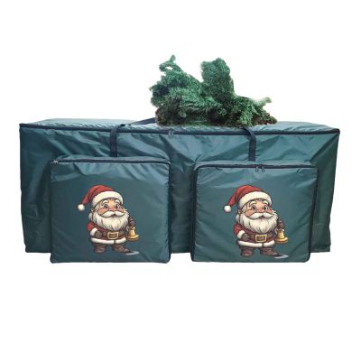 Qkbuza Christmas Tree Storage Bag with Zipper Organizer